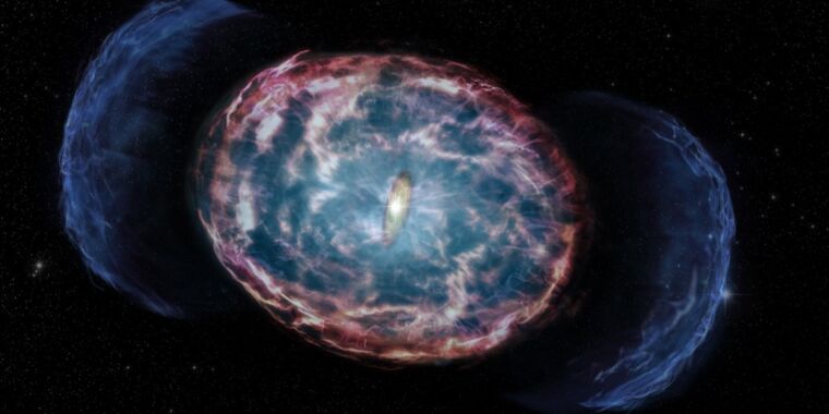 Gizemli X-ışınları, 2017 nötron yıldızı birleşmelerinden elde edilen kilonova 'son parıltısı' olabilir