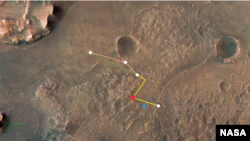 Bu açıklamalı görüntü, birden fazla uçuşu ve iki farklı yolu gösteriyor - NASA'nın yenilikçi Mars Helikopteri, Jezero Crater Delta nehir sistemine yolculuğunu yapabilir.  (Resim kaynağı: NASA/JPL-Caltech/Arizona Üniversitesi/USGS)