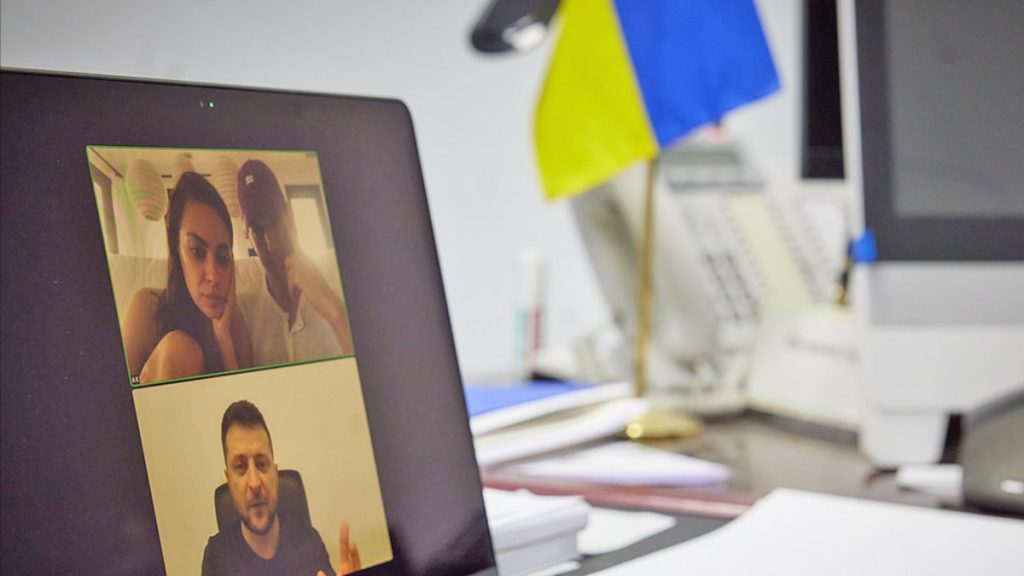 Zelensky, Ukrayna Yardımında 35 Milyon Dolar Topladığı İçin Mila Kunis ve Ashton Kutcher'a Teşekkür Ediyor