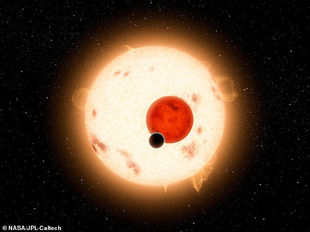 Sanatçının en gezegeni olan ötegezegen Kepler-16b hakkındaki izlenimi 