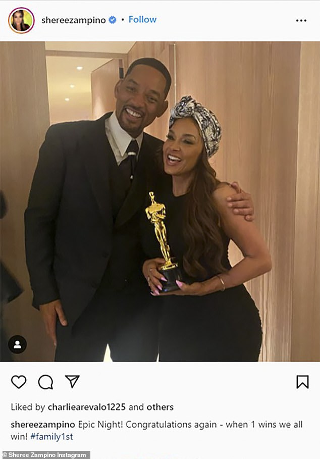 En son: Will Smith'in 54 yaşındaki eski eşi Sherry Zampino, King Richard'daki performansıyla En İyi Erkek Oyuncu ödülünü kazandıktan sonra elinde bir Oscar heykelciği tutan 53 yaşındaki oyuncuyla Pazartesi günü Instagram'da bir fotoğraf paylaştı.