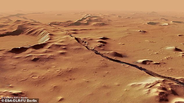 Son zamanlarda jeofizikte uygulanan iki alışılmadık yöntemi kullanan uzmanlar, Mars'ta Cerberus Fossae adlı bir bölgeden gelen 47 yeni sismik olay tespit ettiler (resimde)