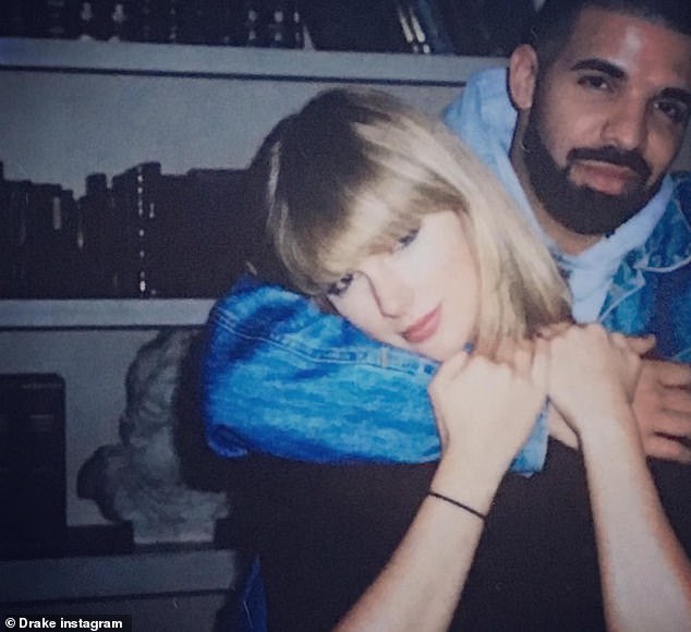 Görünmez resim!  Drake Pazartesi gecesi Taylor Swift ile daha önce hiç görülmemiş bir fotoğraf yayınlayınca hayranlarını şaşırttı