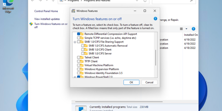 Microsoft, Windows 11'de SMB1 dosya paylaşımını devre dışı bırakmak için 'son aşamaya' giriyor