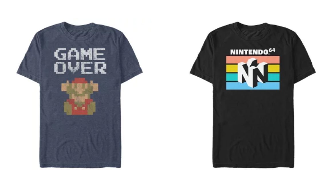 Nintendo tasarımcı tişörtleri