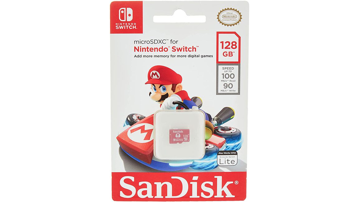 Nintendo Switch için SanDisk SD kartının resmi
