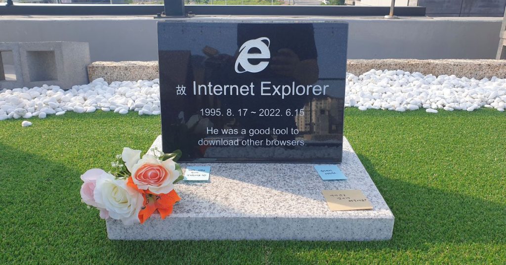 Internet Explorer'ın mezar taşının Güney Kore'de çok hızlı yayılmasını izleyin