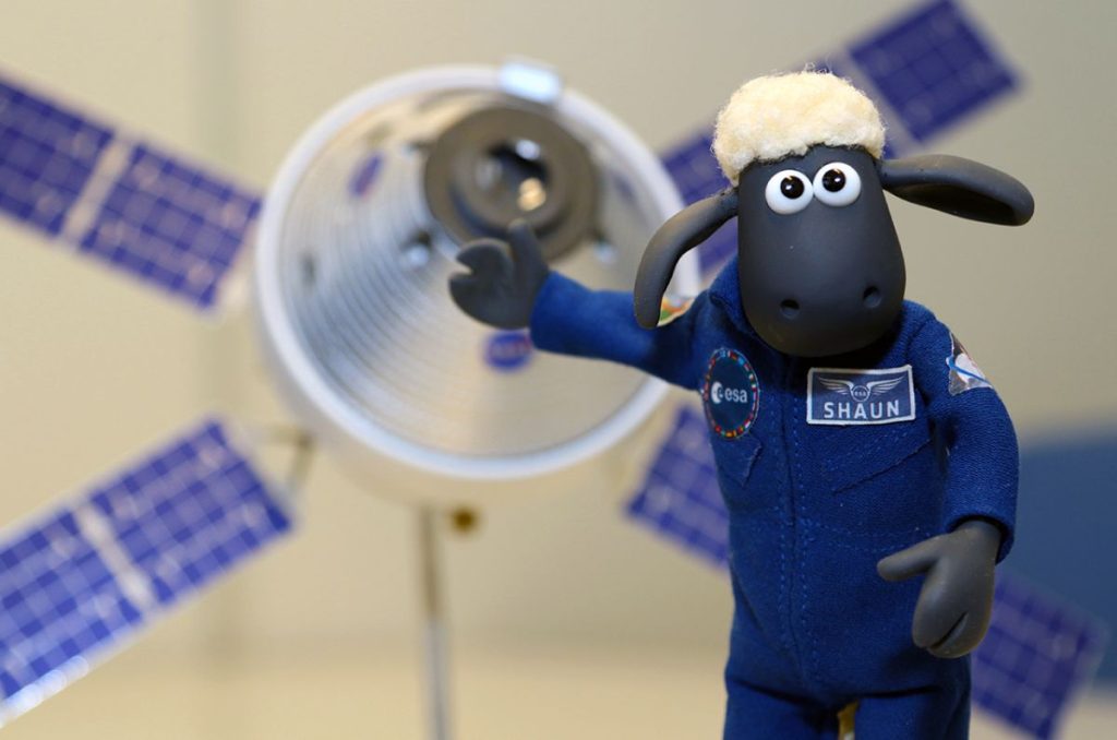 Shaun, the title character from the Aardman stop-motion TV series