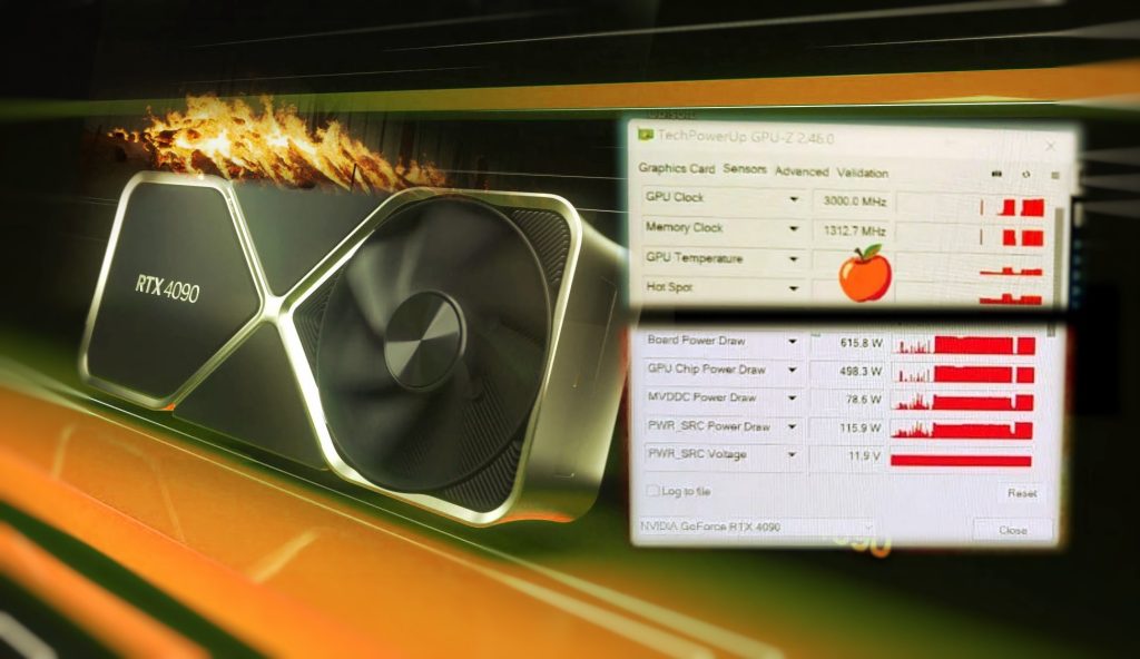 NVIDIA GeForce RTX 4090, GPU sıkıştırma aracı kullanılarak 3.0GHz ve 616W'a kadar hızlandı