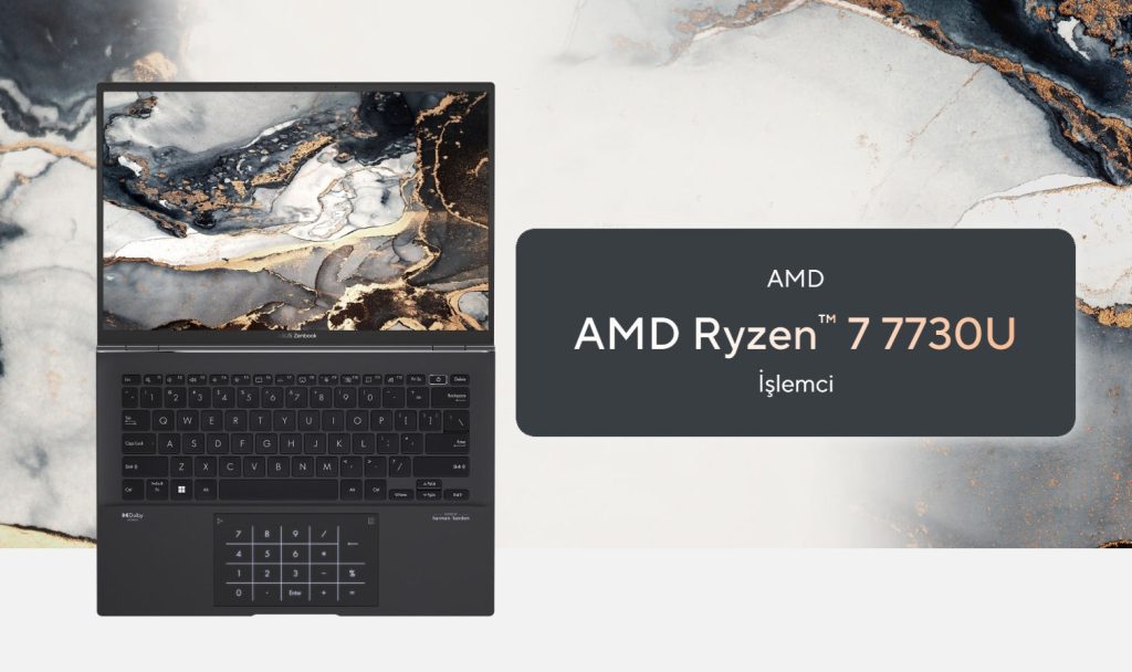ASUS Zenbook 14'ün "Zen3" çekirdekli AMD Ryzen 7 7730U işlemciye sahip olduğu onaylandı