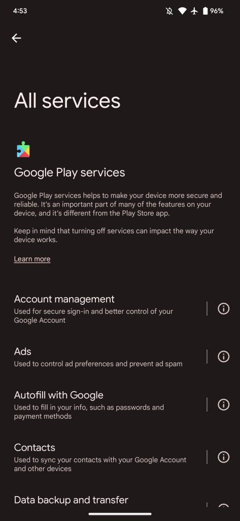 Google Play Hizmetlerinin Açıklaması