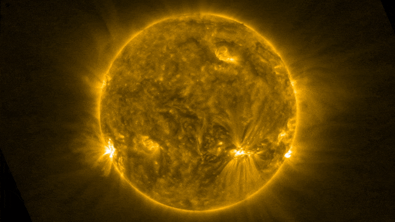 Bir güneş yılanının güneşin yüzeyinde süzülmesini izleyin - saatte 380.000 mil hızla