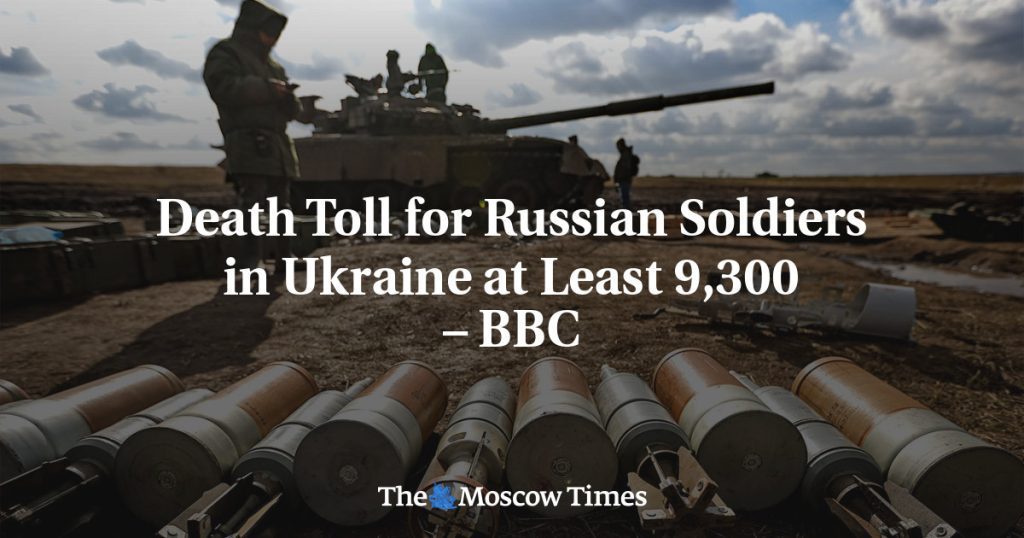 Ukrayna'daki Rus askerlerinin ölü sayısı 9 bin 300'den az değil - BBC