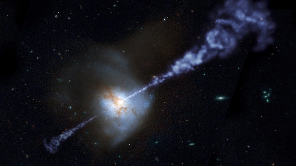 Süper kütleli bir kara delik bir yıldızı yutar ve kalıntılarını Dünya'ya fırlatır.