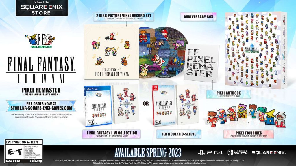 Final Fantasy Pixel Remaster serisi 2023 baharında PS4 ve Switch'e geliyor