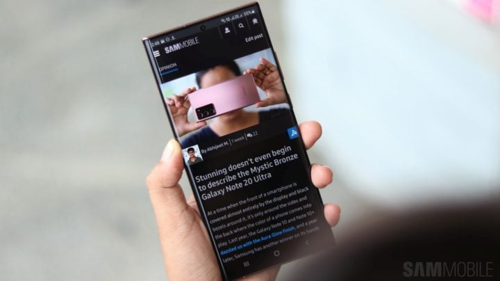 Samsung Galaxy Note 20 serisi, ABD'de Aralık 2022 güvenlik güncellemesi alıyor