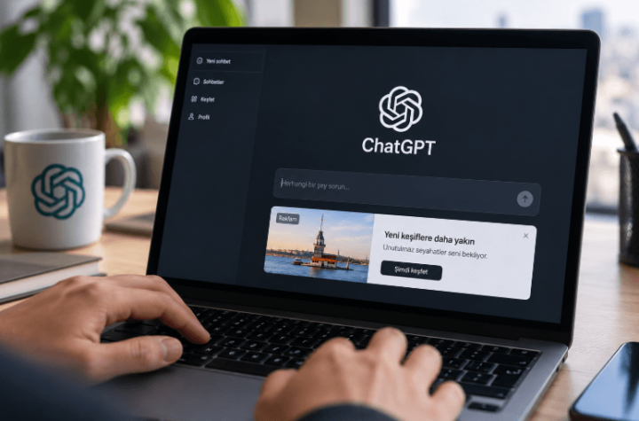 ChatGPT, Türkiye’de Ücretsiz ve Go Kullanıcılarına Reklam Göstermeye Başladı